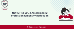 NURS FPX 5004 Assessment 2 Professional Identity Reflection
